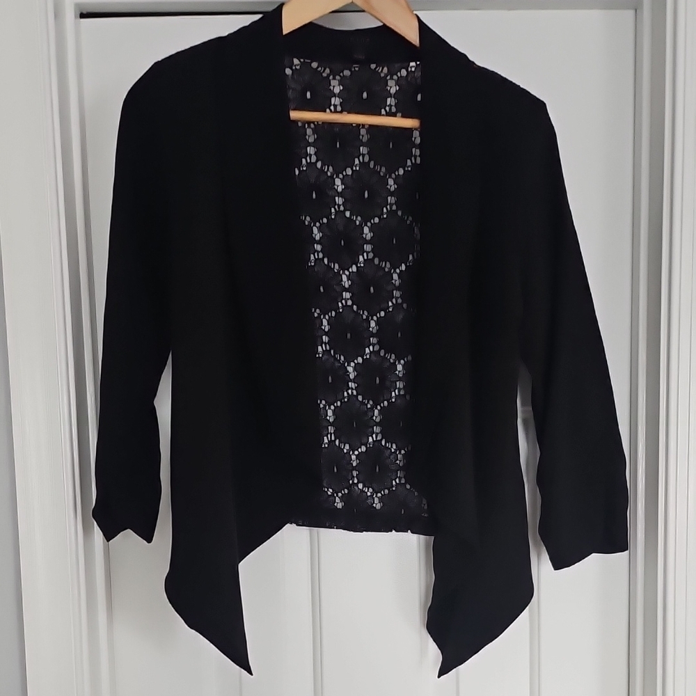 Elegant Black Women's Cardigan